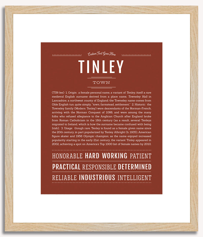 Tinley | Name Art Print