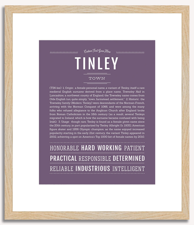 Tinley | Name Art Print