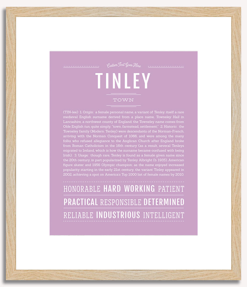 Tinley | Name Art Print