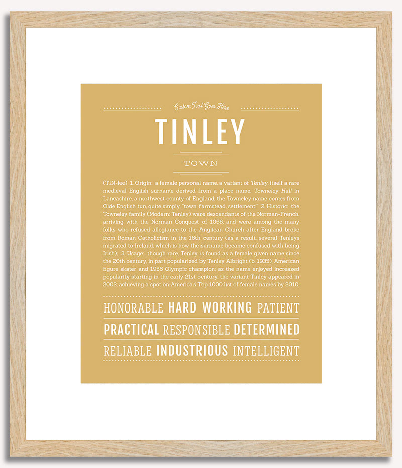 Tinley | Name Art Print