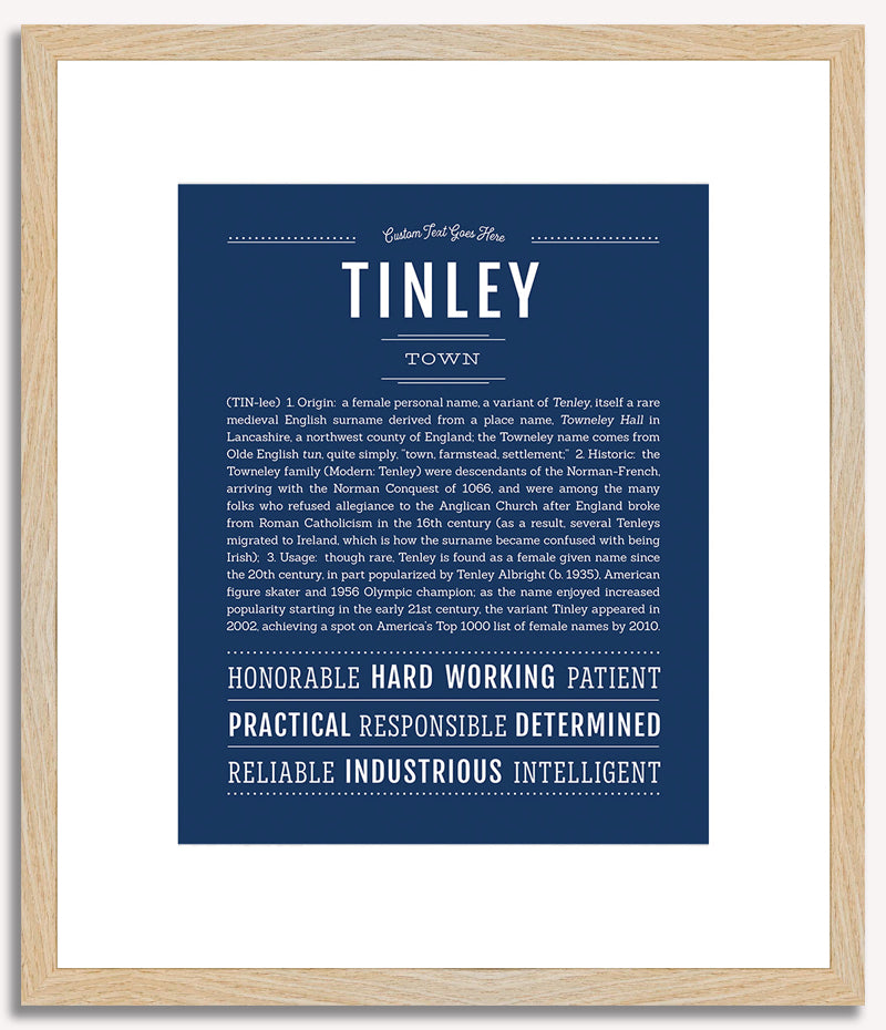 Tinley | Name Art Print