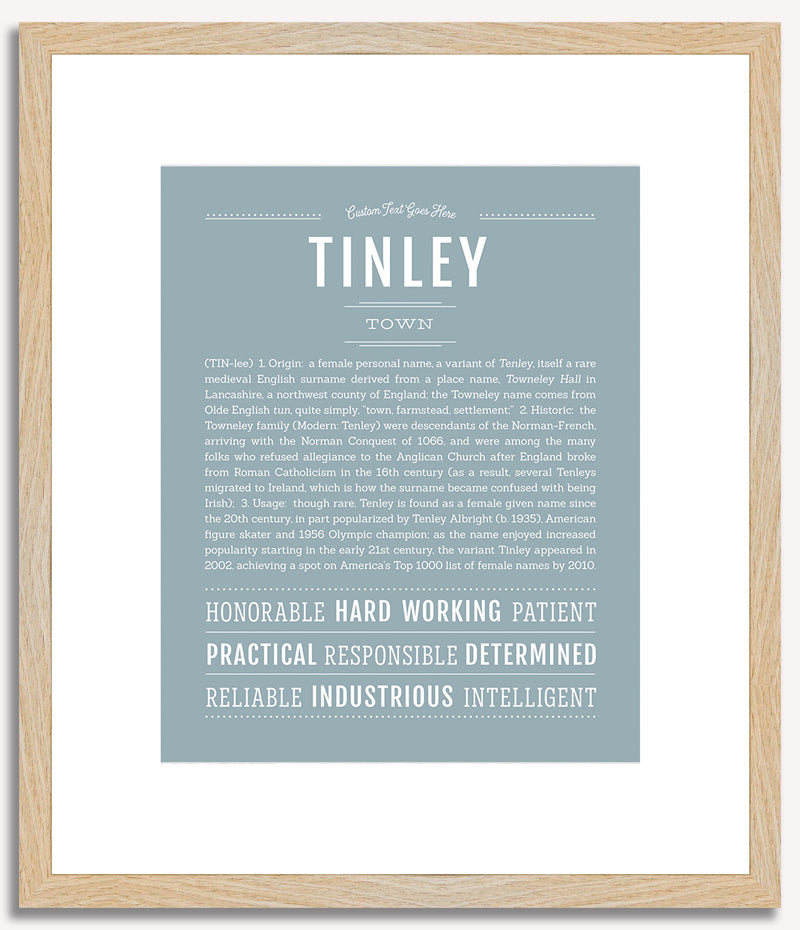 Tinley | Name Art Print