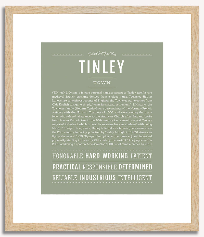 Tinley | Name Art Print