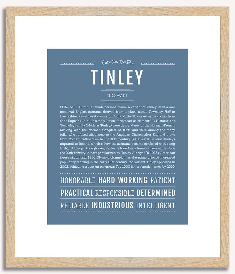 Tinley | Name Art Print