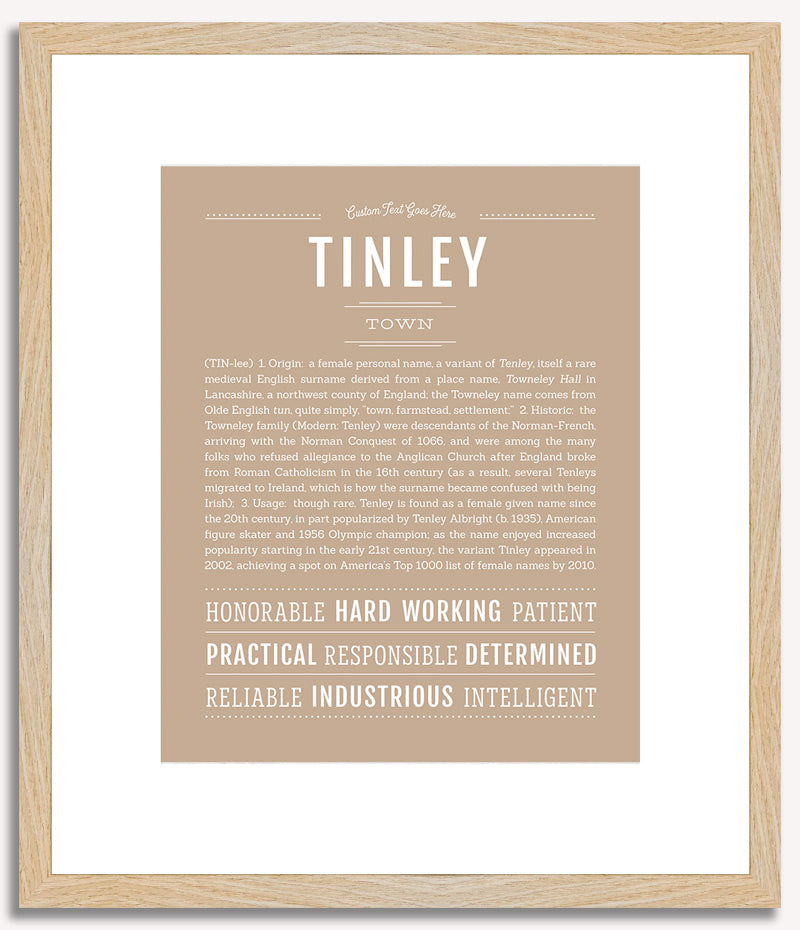 Tinley | Name Art Print