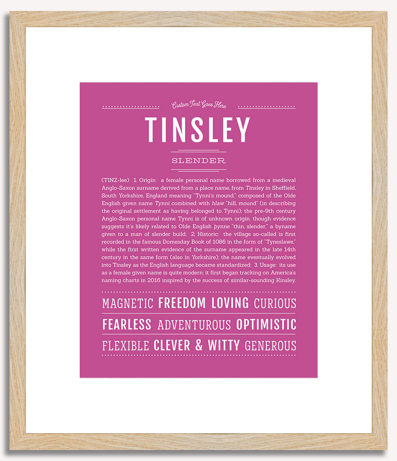 Tinsley | Name Art Print