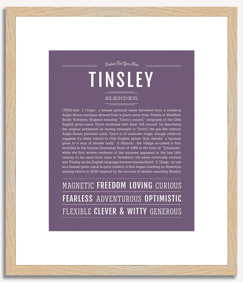 Tinsley | Name Art Print