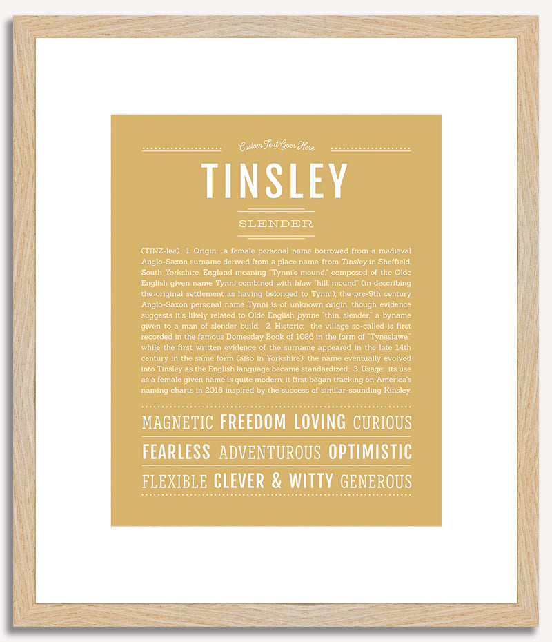 Tinsley | Name Art Print