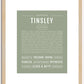 Tinsley | Name Art Print