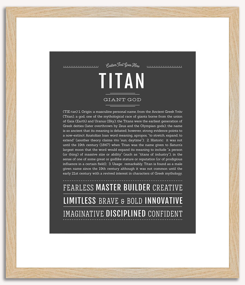 Titan | Name Art Print