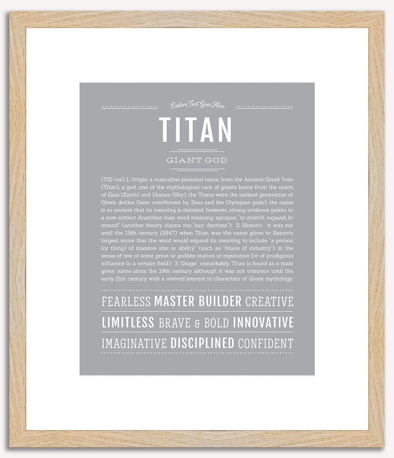 Titan | Name Art Print