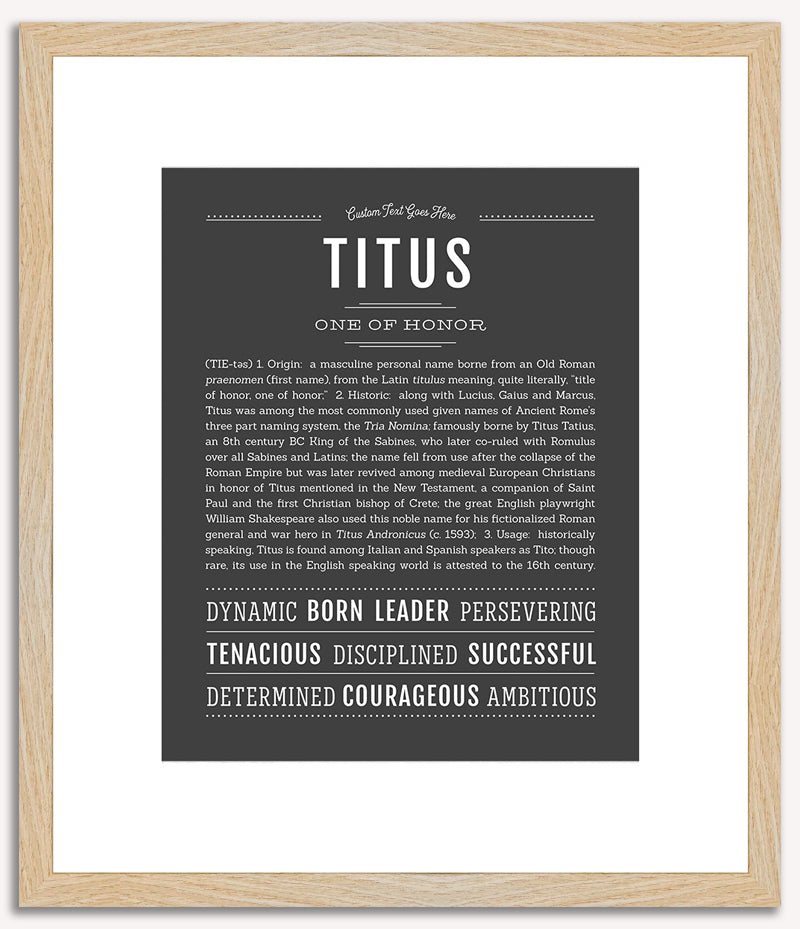 Titus | Name Art Print