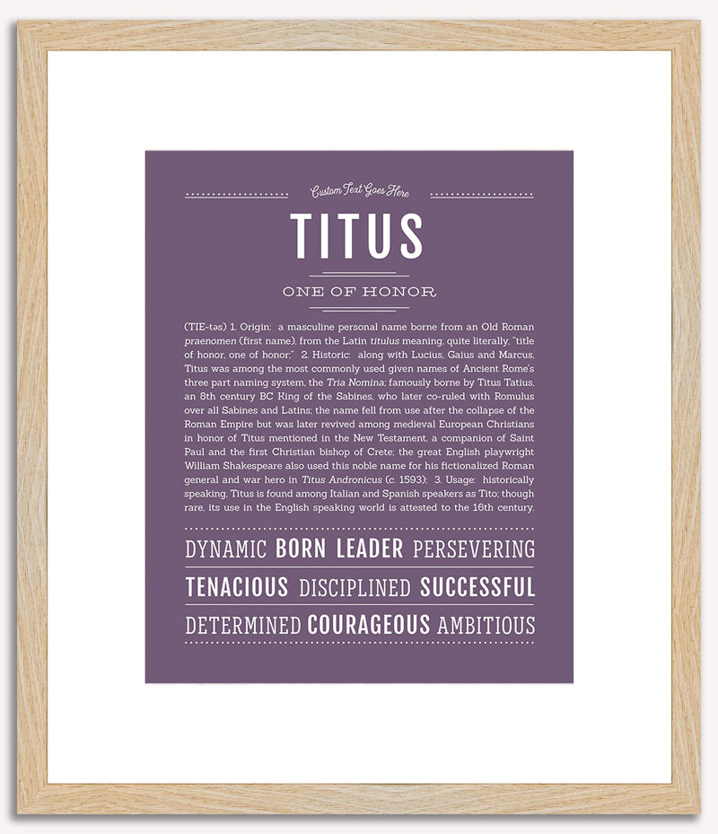 Titus | Name Art Print