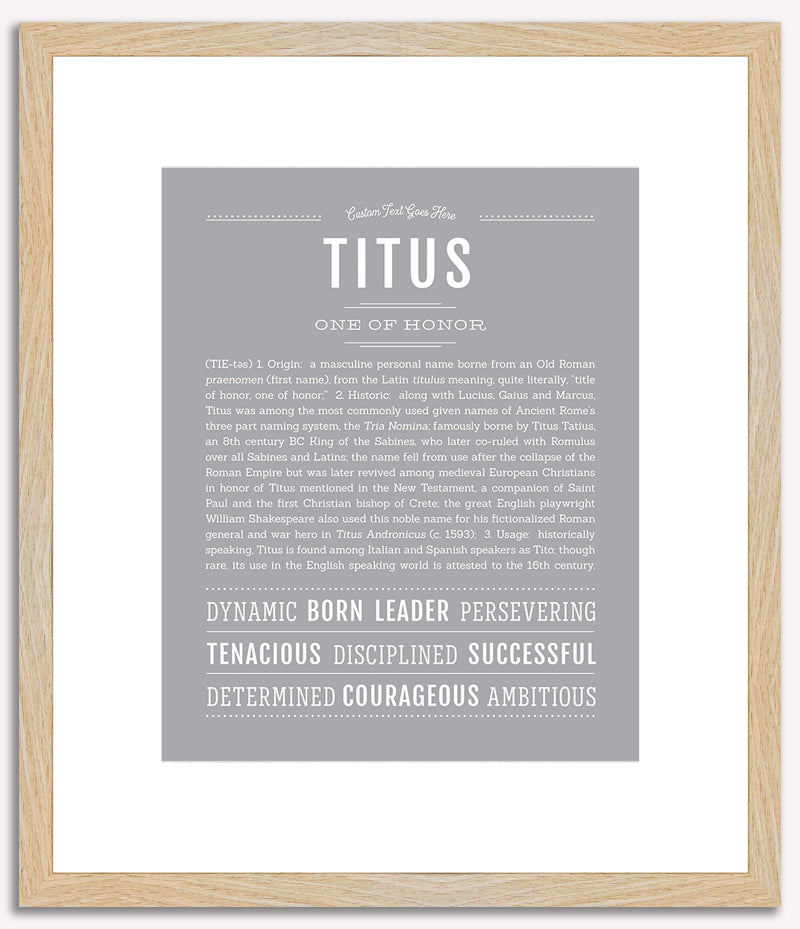 Titus | Name Art Print