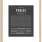 Tobias | Name Art Print