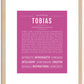 Tobias | Name Art Print