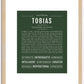 Tobias | Name Art Print