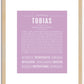 Tobias | Name Art Print