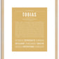 Tobias | Name Art Print