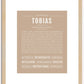 Tobias | Name Art Print