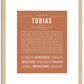 Tobias | Name Art Print