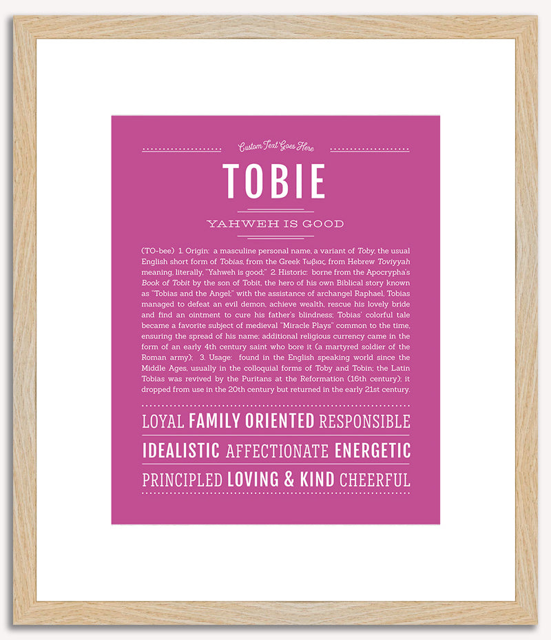 Tobie | Name Art Print