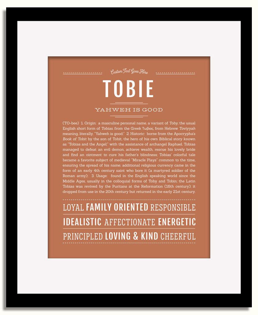 Frame Options | Terra Cotta | Black Frame, Matted