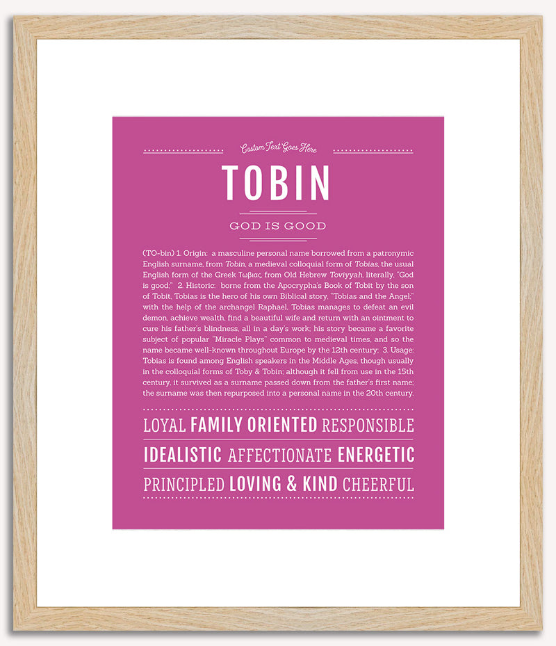 Tobin | Name Art Print