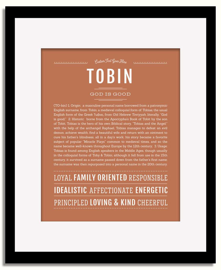 Frame Options | Terra Cotta | Black Frame, Matted