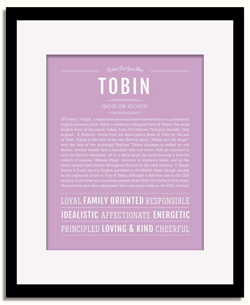 Frame Options | Lilac | Black Frame, Matted