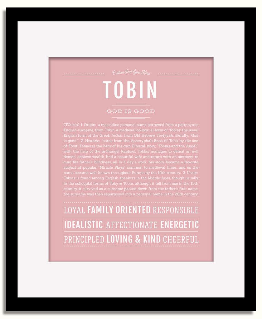 Frame Options | Dusty Rose | Black Frame, Matted