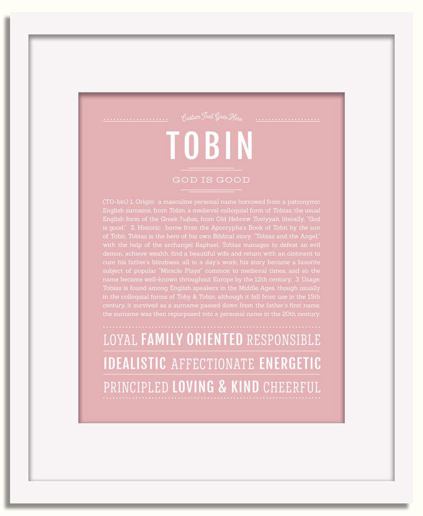 Frame Options | Dusty Rose | White Frame, Matted