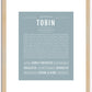 Tobin | Name Art Print