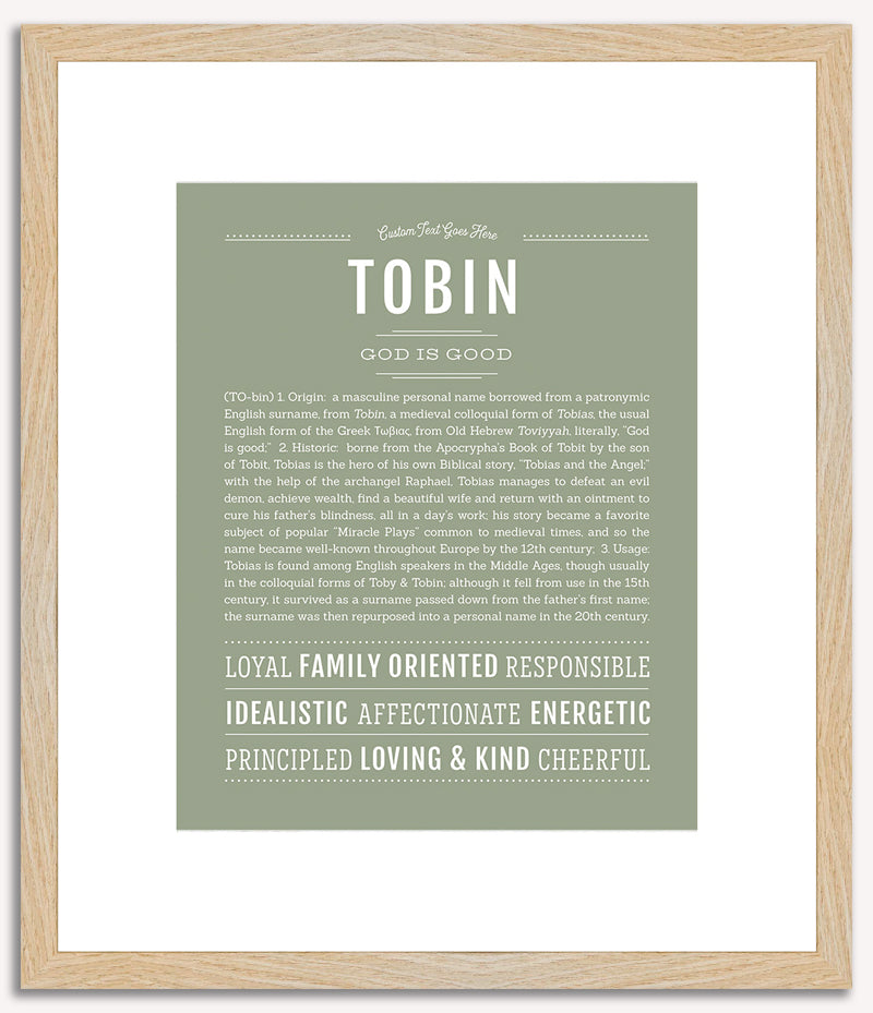 Tobin | Name Art Print