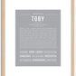 Toby | Name Art Print