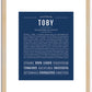 Toby | Name Art Print