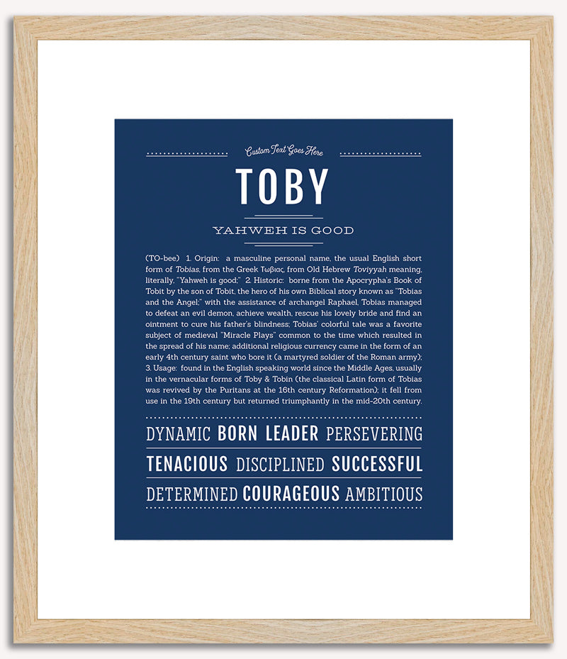 Toby | Name Art Print