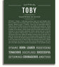 Toby | Name Art Print – Name Stories