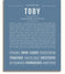 Toby | Name Art Print – Name Stories