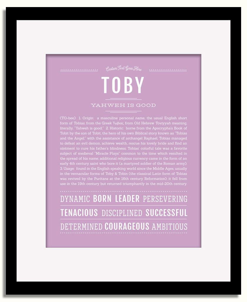 Frame Options | Lilac | Black Frame, Matted