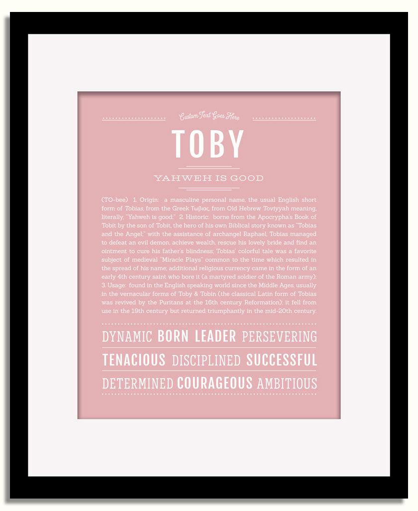 Frame Options | Dusty Rose | Black Frame, Matted