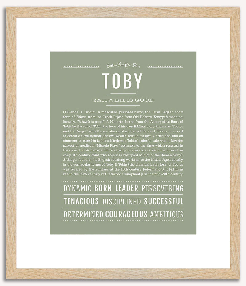 Toby | Name Art Print