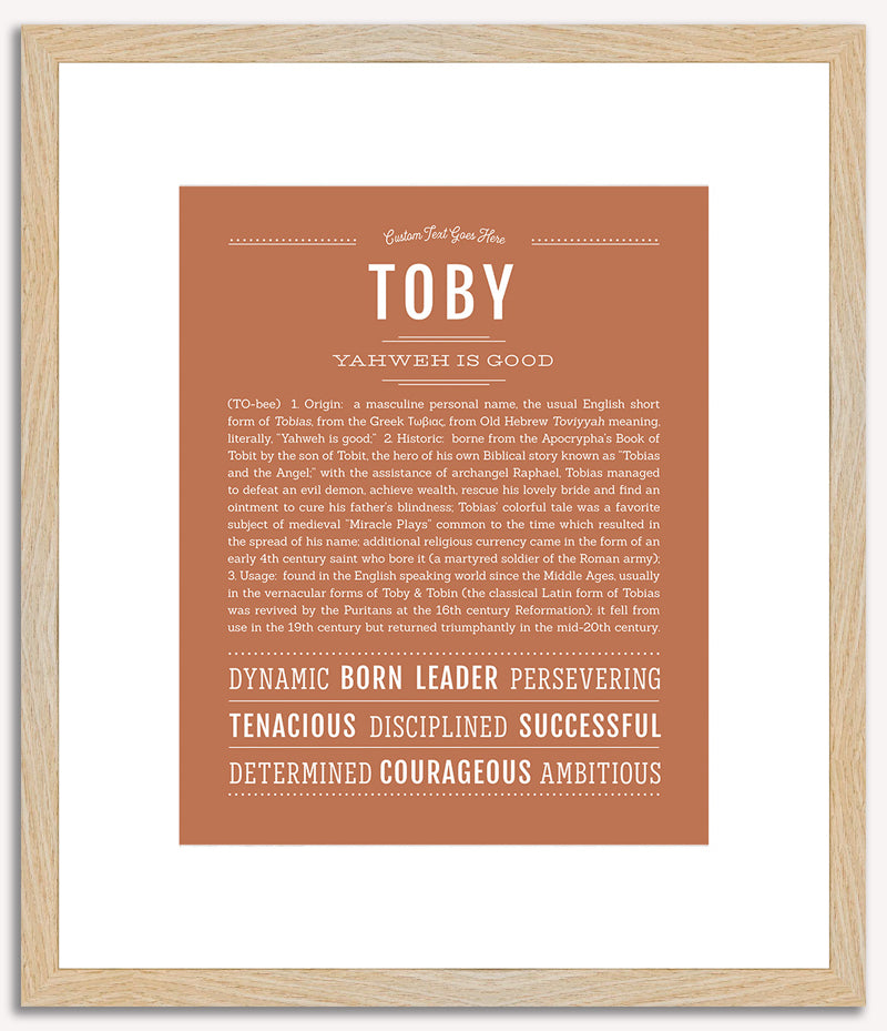 Toby | Name Art Print