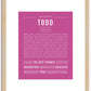 Todd | Name Art Print