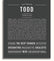 Todd | Name Art Print – Name Stories