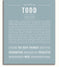 Todd | Name Art Print – Name Stories