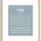 Todd | Name Art Print