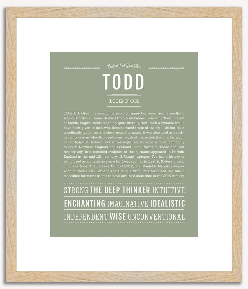 Todd | Name Art Print