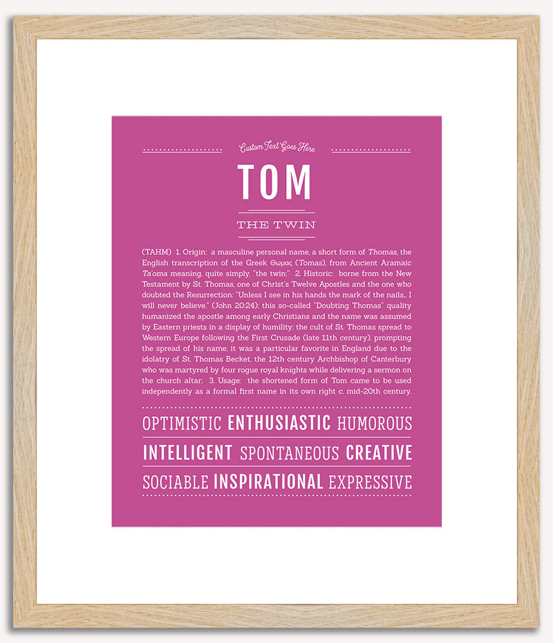 Tom | Name Art Print