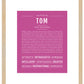 Frame Options | Dark Pink | Maple Frame, Matted